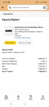 Kioxia Exeria Pro 2TB Amazon Siparişi 2 adet fiyatı 2023.webp