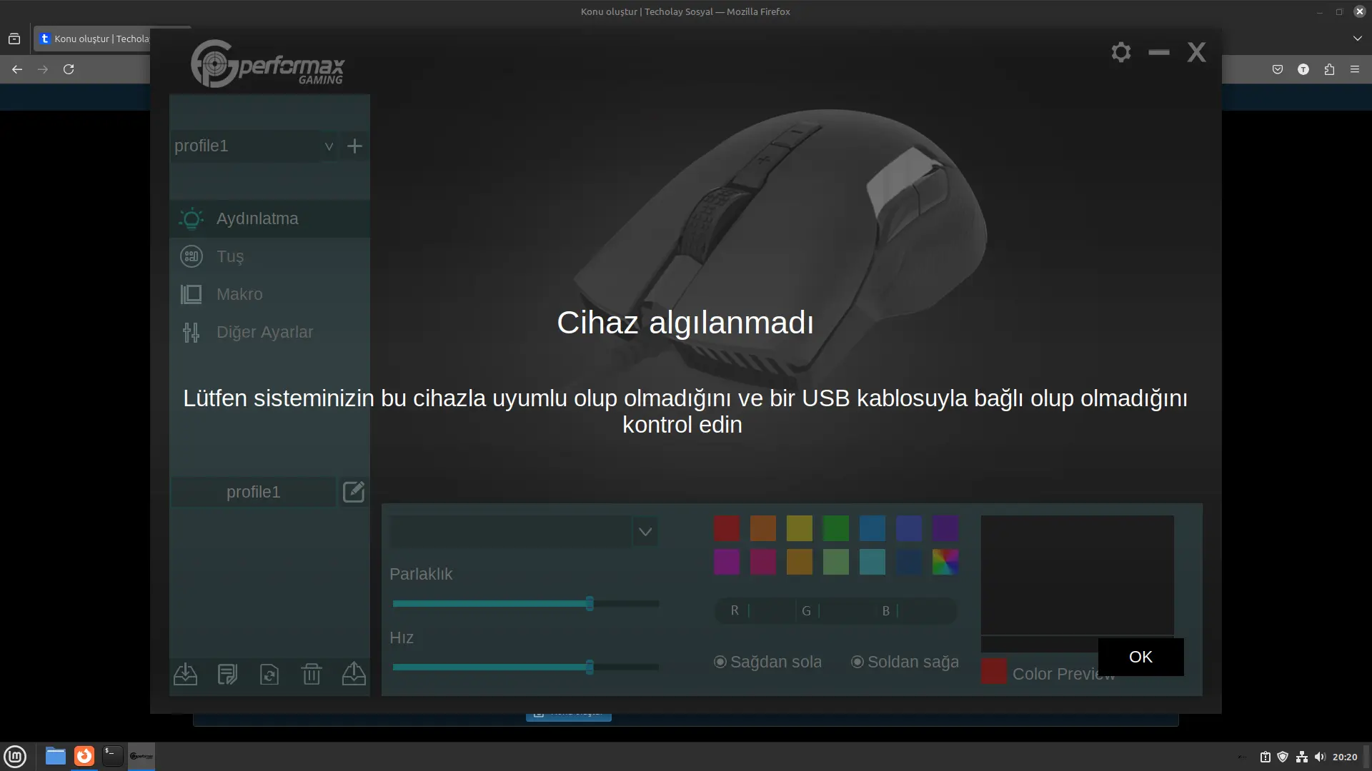 Linux Mint fare sürücüsü düzgün çalışmıyor | Techolay Sosyal