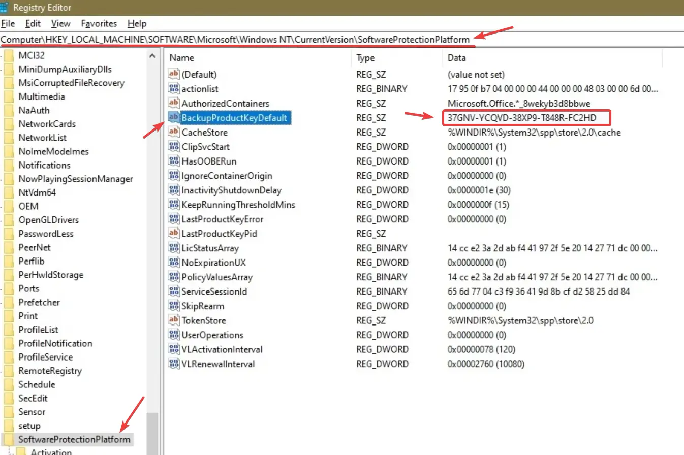 Regedit üzerinden Windows Ürün kodu bulma