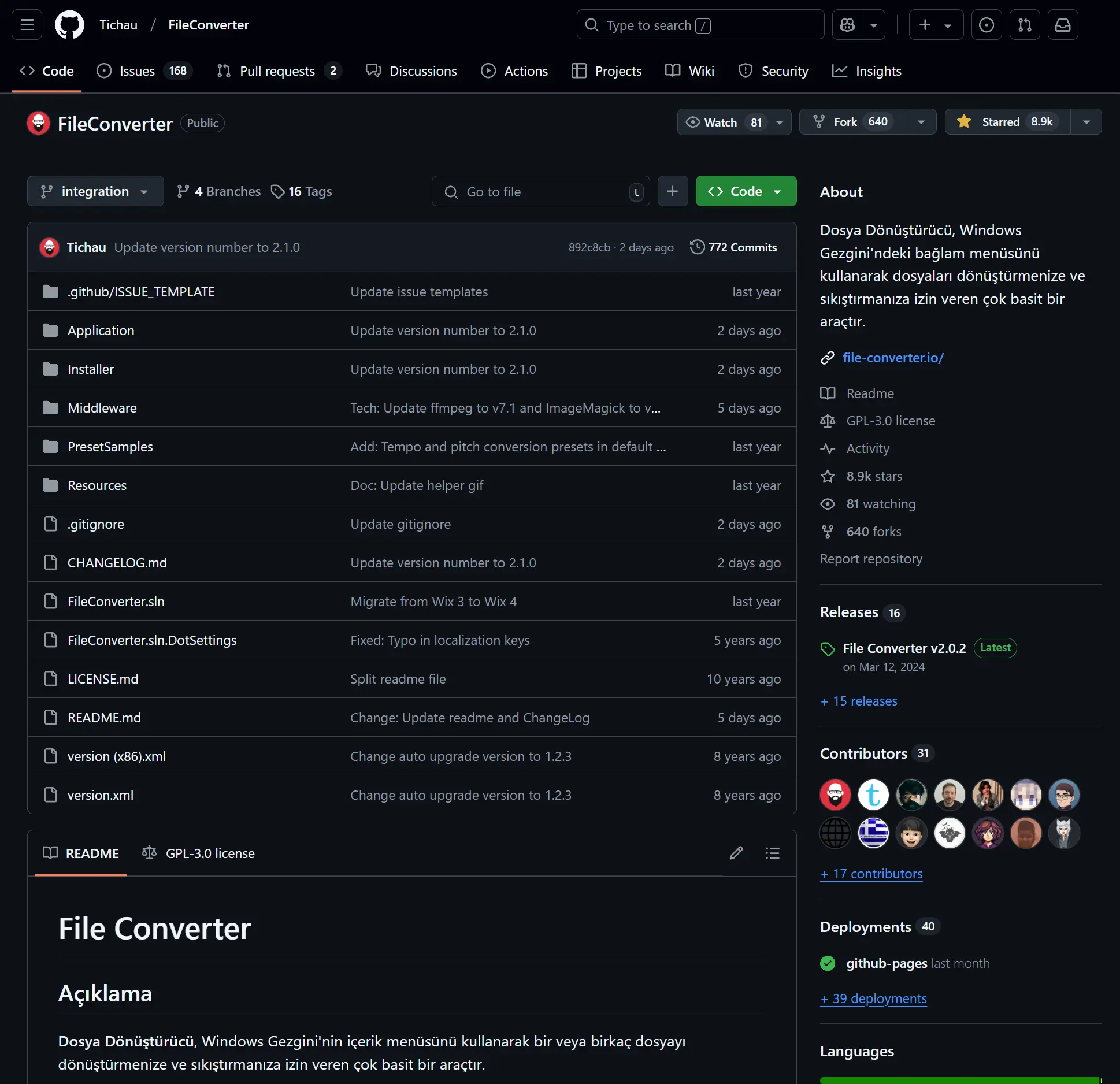 19 Şubat 2025 - Github Repository Snapshot