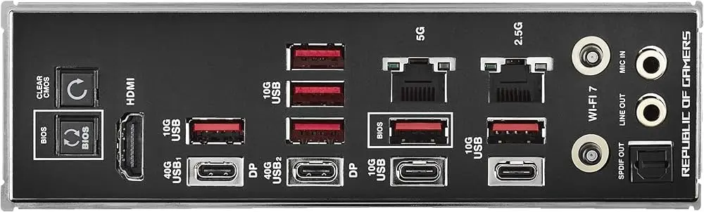 Asus Crosshair X870E Hero Bağlantıları