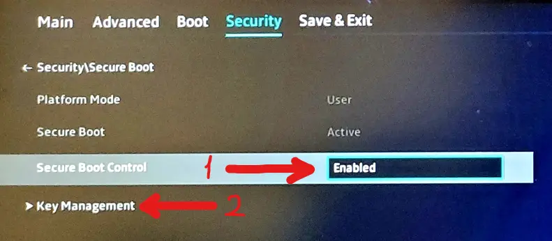 Asus TUF Secure Boot açma 4.webp