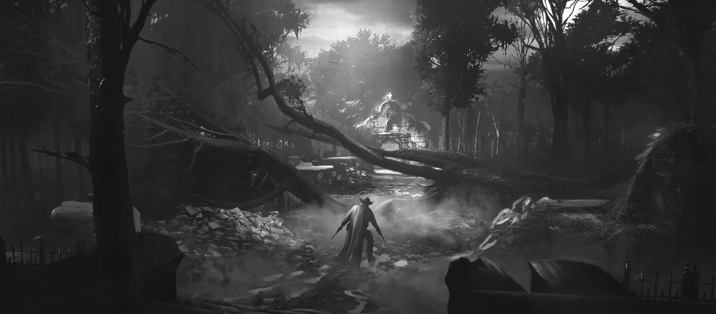 Hunt original concept art