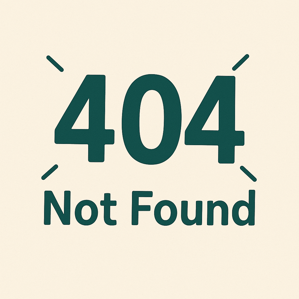 create an image of 404 not found in a unique way.webp