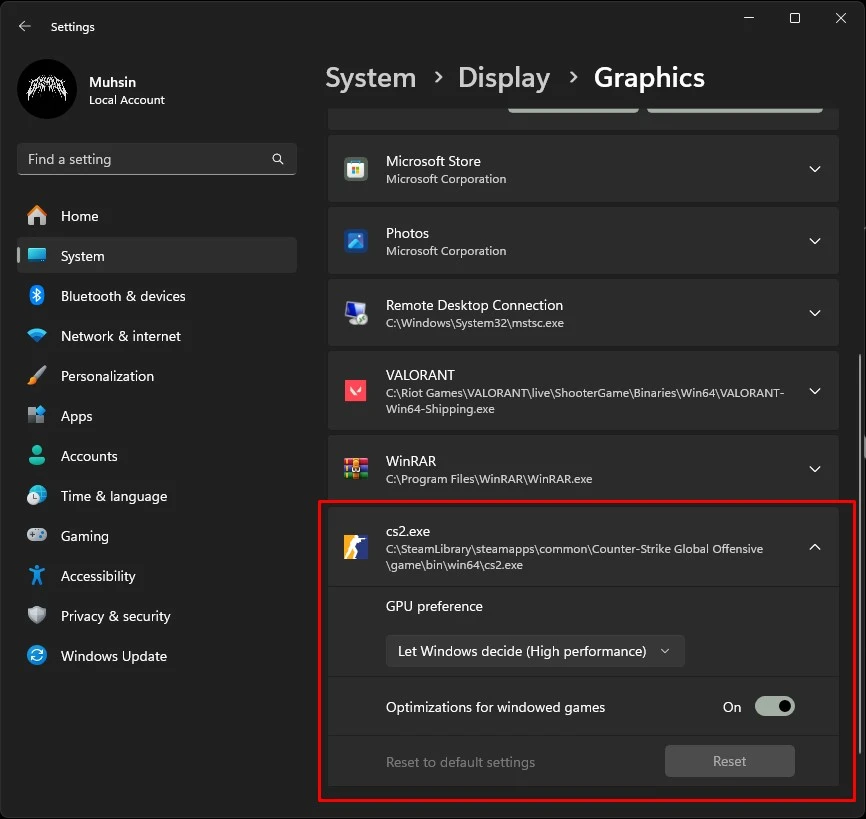 cs2.exe Graphic Setting.webp
