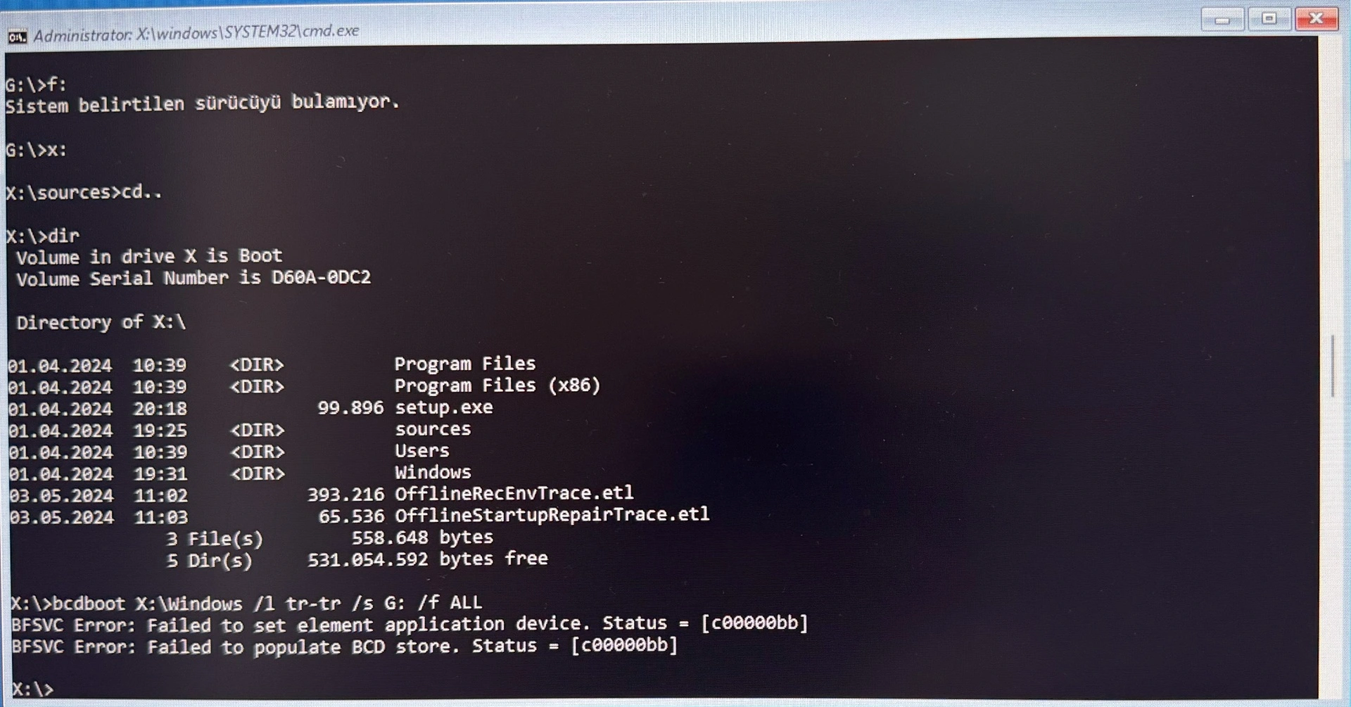 Failed to set element application device..webp