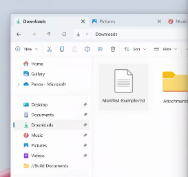 File Explorer Quick Access Downloads Menu System Accent Color and Address Bar Download İcon.webp