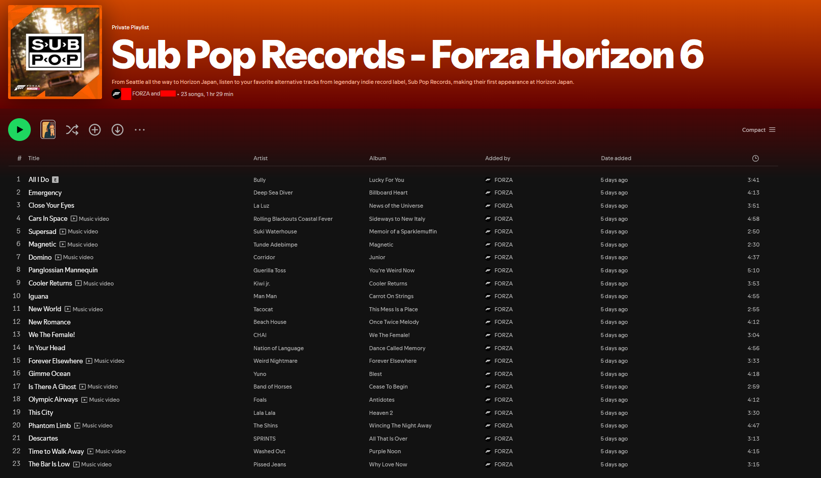 Forza Horizon 6 - Sub Pop Records.webp
