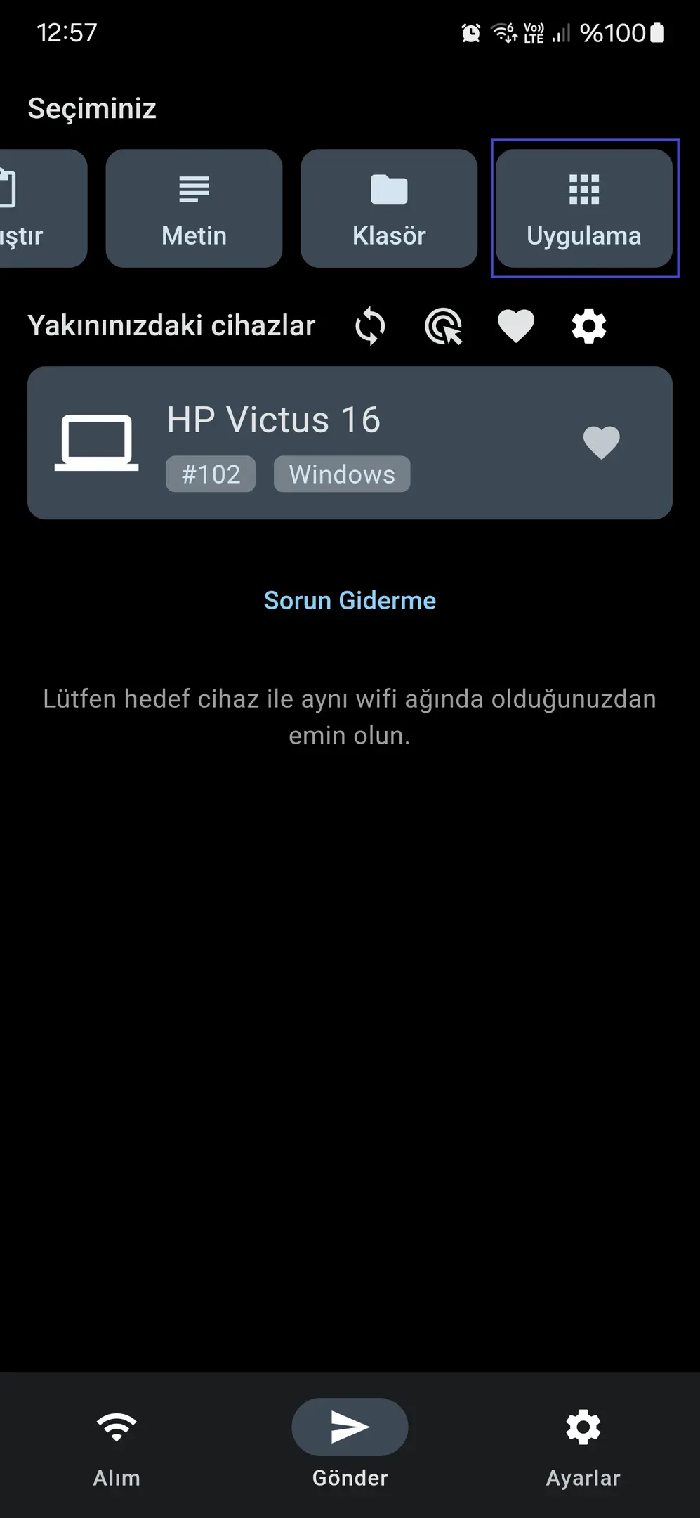 Gönderilecek uygulamanın türü.webp