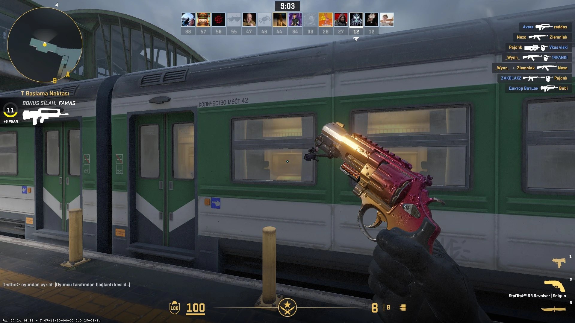29,79 dolarlık envanterle takas edilen Stat-Trak Revolver Fade ...