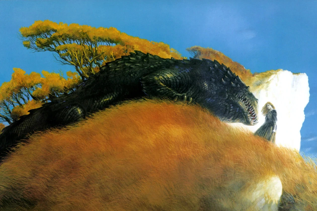 John_Howe_-_Nienor_and_Glaurung.webp