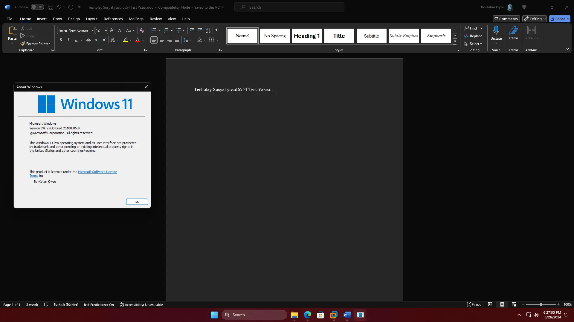 office xp - word 2002 belgesini word 365'te açtım.webp
