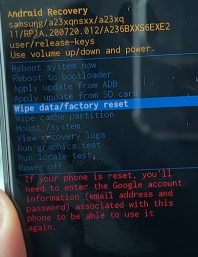 Samsung Factory Reset Google Hesabı Giriş Uyarısı.webp