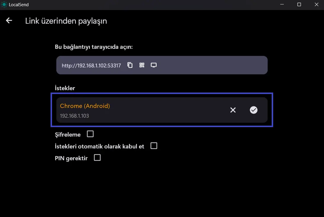 Telefondan bağlandıktan sonra gelen onay.webp