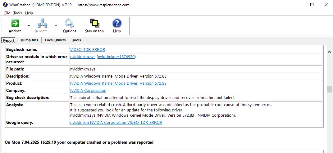 WhoCrashed  (HOME EDITION)  v 7.10  -   https___www.resplendence.com 9.04.2025 16_56_46.webp