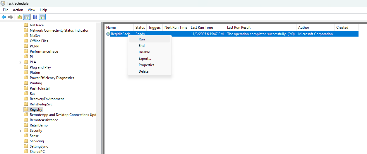 windows 10-11 otomatik kayıt defteri yedeklemeyi etkinleştirme 12.webp