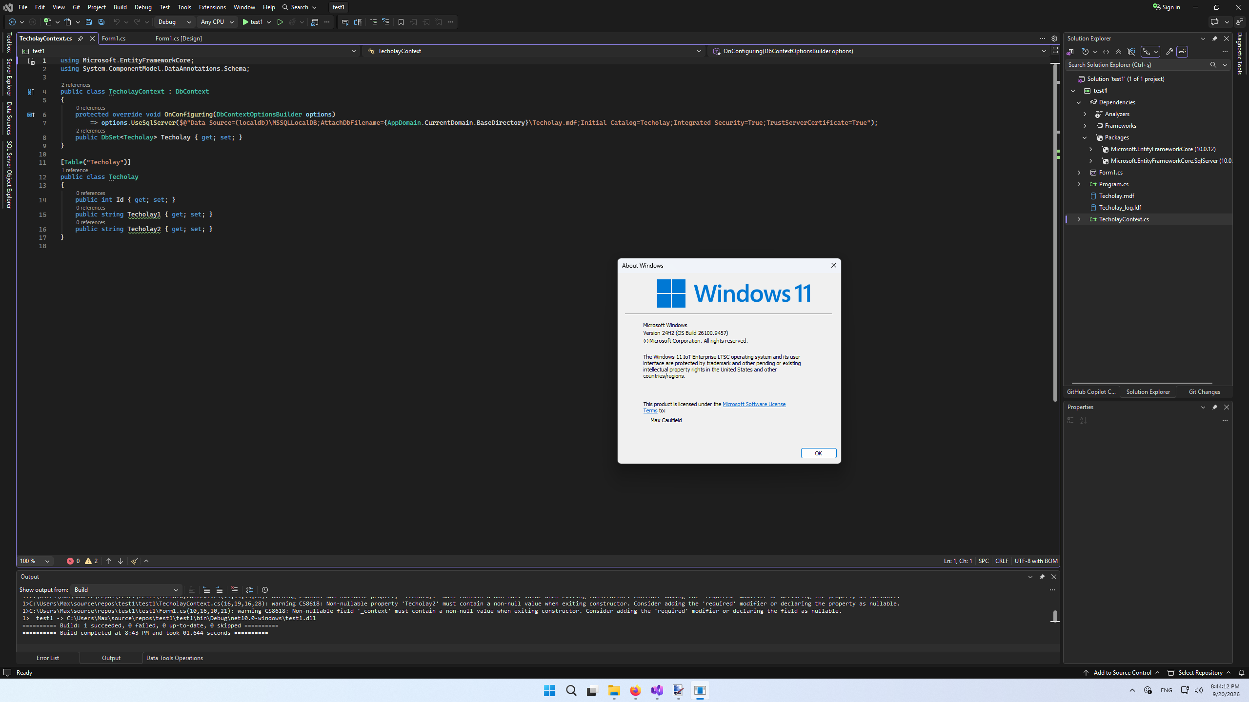 Windows 11 LTSC 2024'te Visual Studio 2026 Çalışıyor 3.webp