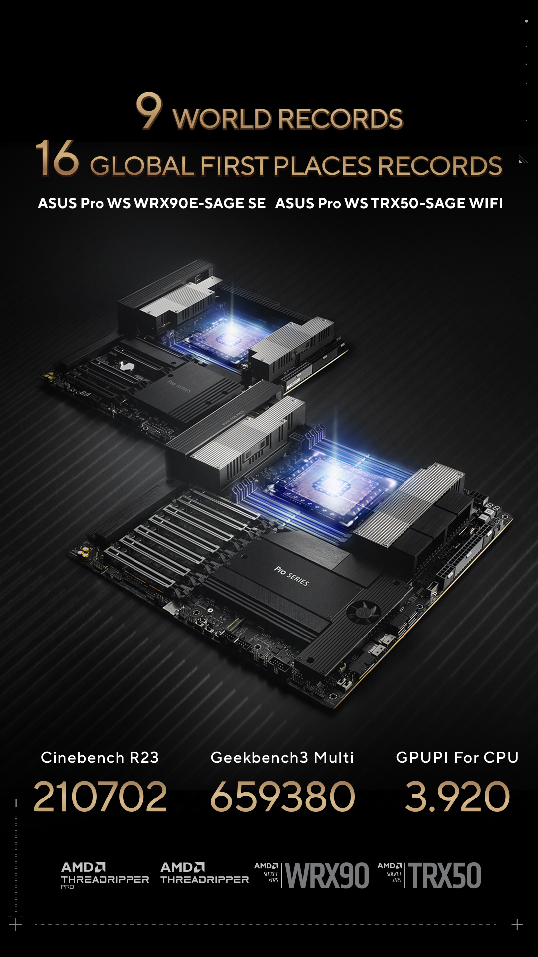ASUS Hız Aşırtma Rekoru Kıran Anakartlar