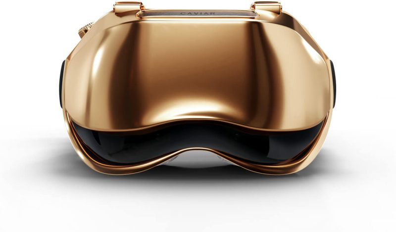 18k altın ile Caviar Apple Vision Pro modifikasyonu