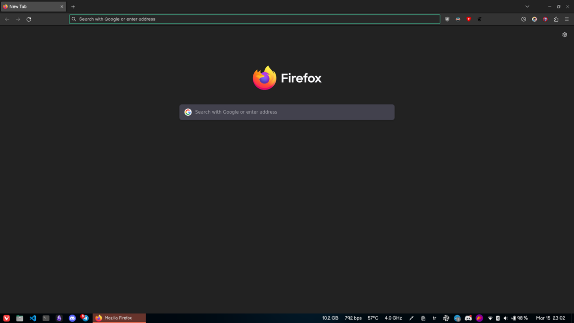 Firefox ESR Ana Sayfasi