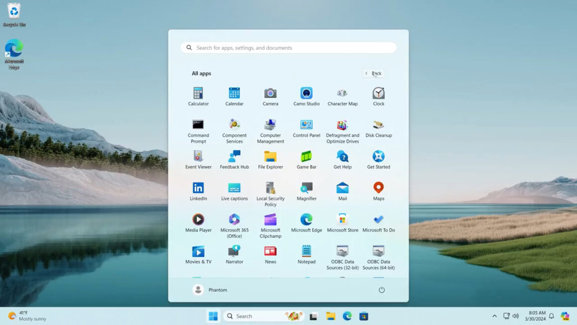 Yeni Windows 11 Başlat Menüsü