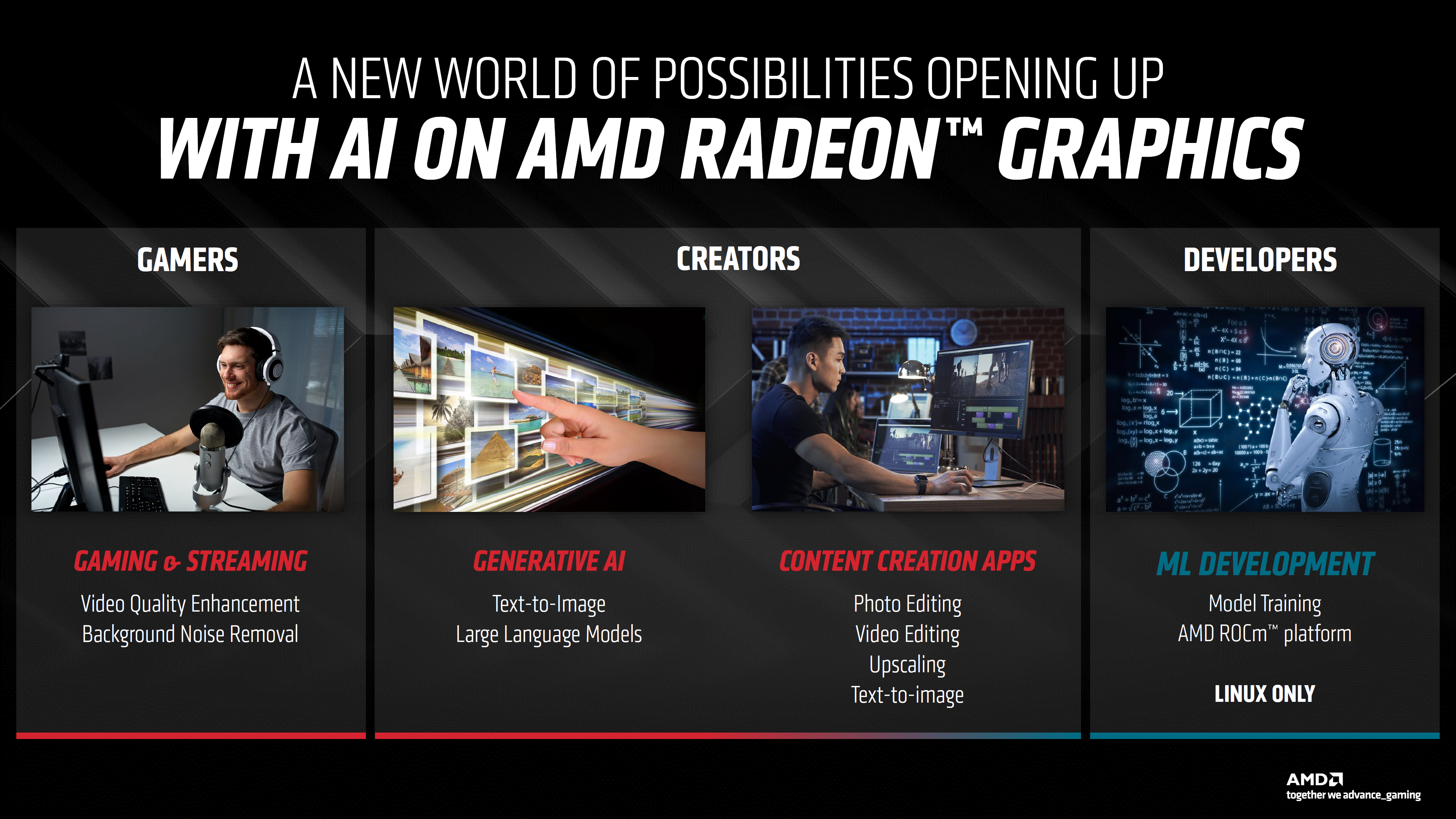 AMD, RDNA 3 GPU ve XDNA NPU'nun Yapay Zeka Yeteneklerini Anlattı: Radeon RX 7800 XTX, Ryzen 7 8700G 2'den 8 Kata Kadar Daha Hızlı