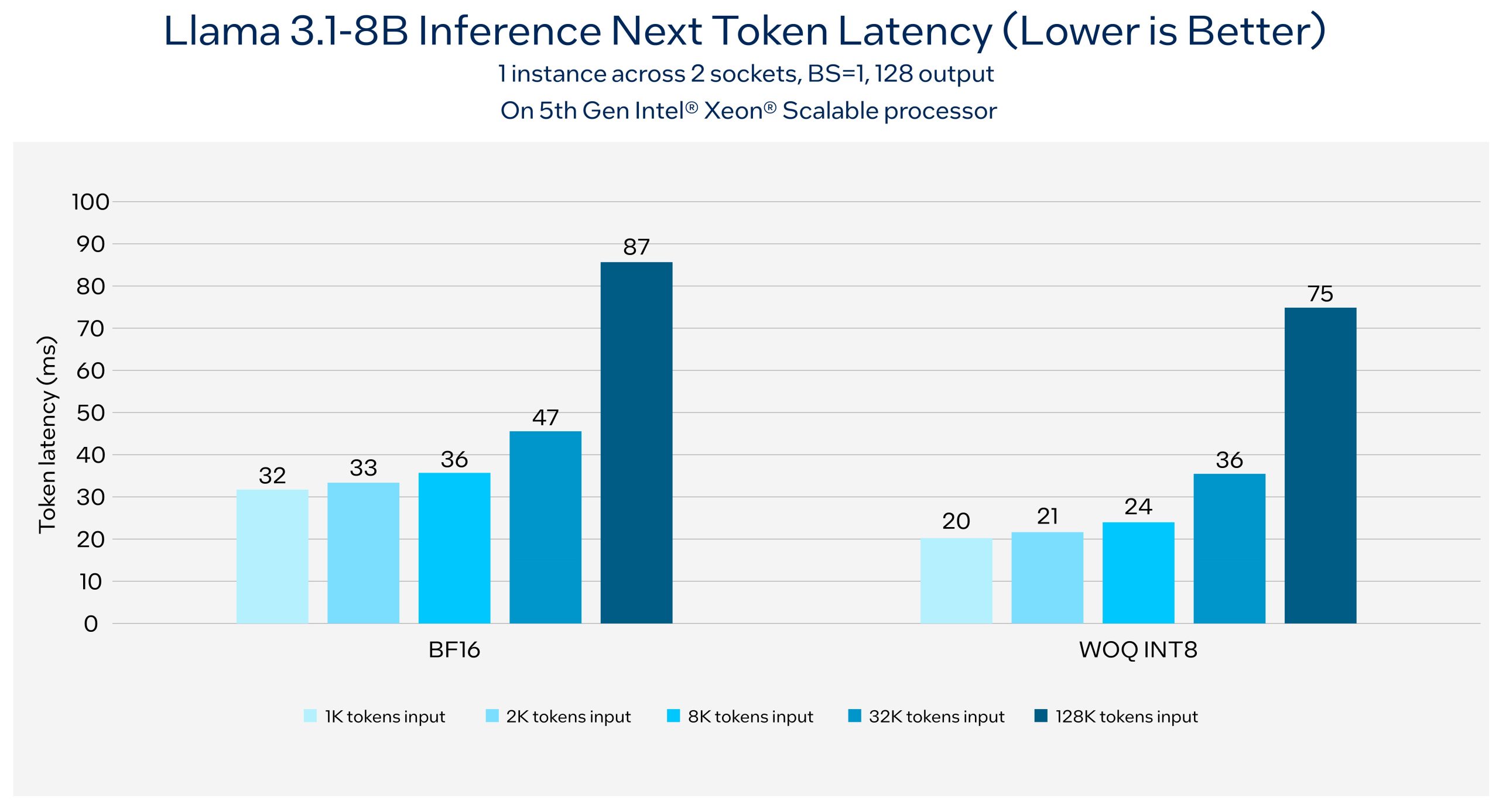 Llama 3.1 8B Intel Xeon