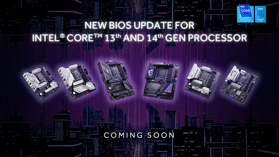 Intel 13. ve 14. nesil CPU'lar için MSI yeni BIOS