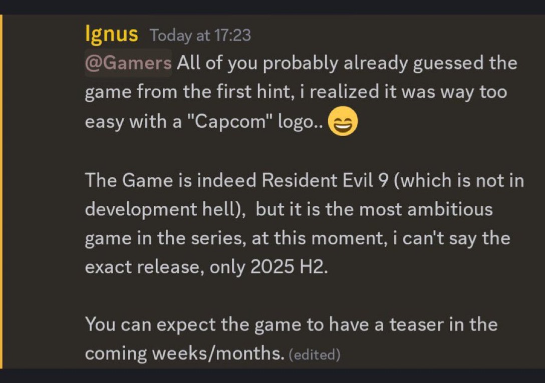 Lunatic Ignus Resident Evil 9