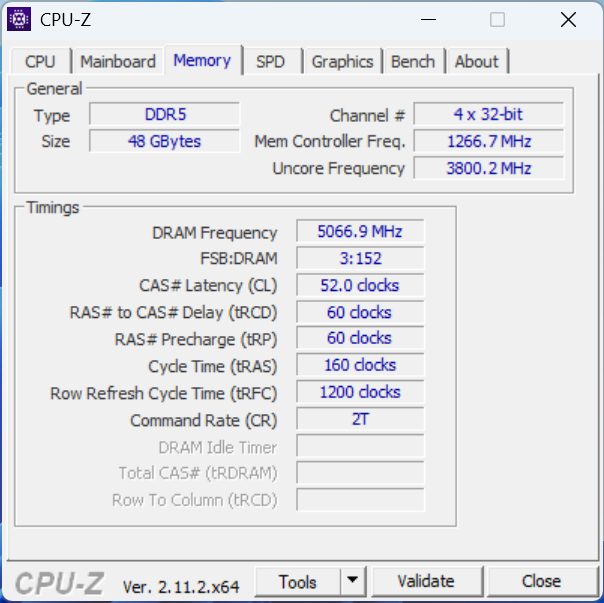 V-Color 48 GB 10133 MTs CL