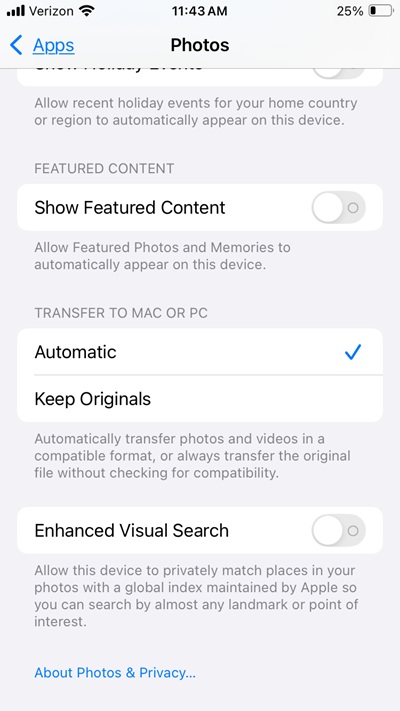 iOS 18 ve macOS 15'te Gelişmiş Görsel Arama verileri Apple ile paylaşılıyor
