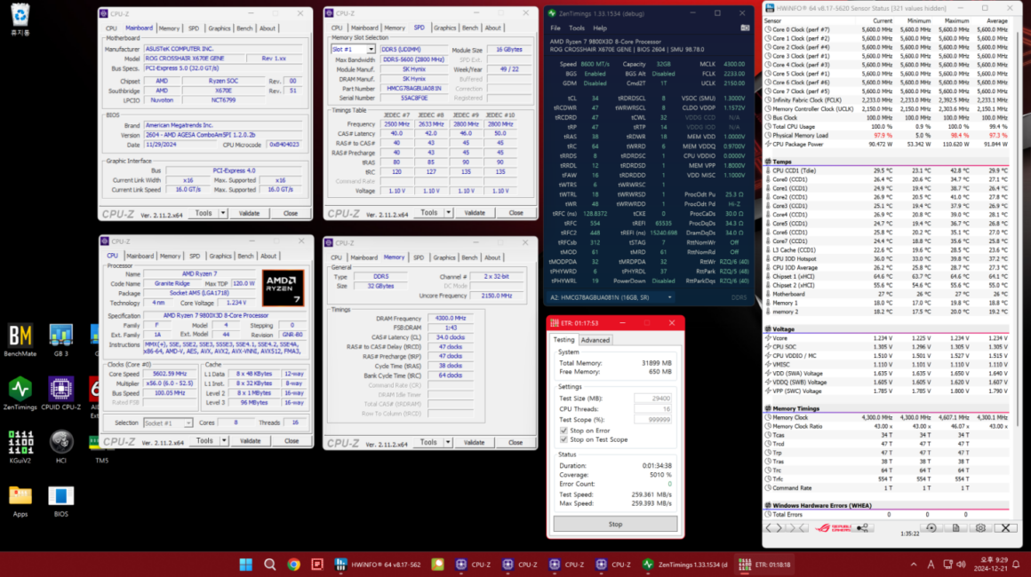 DDR5 Bellek AMD X670E'de 8600 MT/s'e Ulaştı