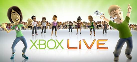 Xbox Live logosu ve Xbox avatarları.