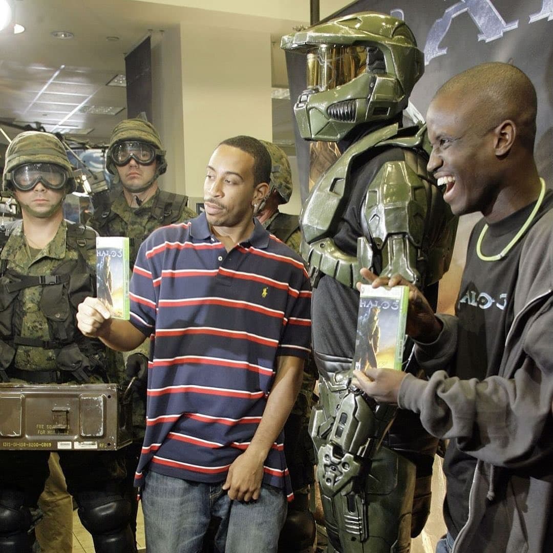 Ludacris, Xbox 360 için Halo 3'ün çıkış etkinliğinde.