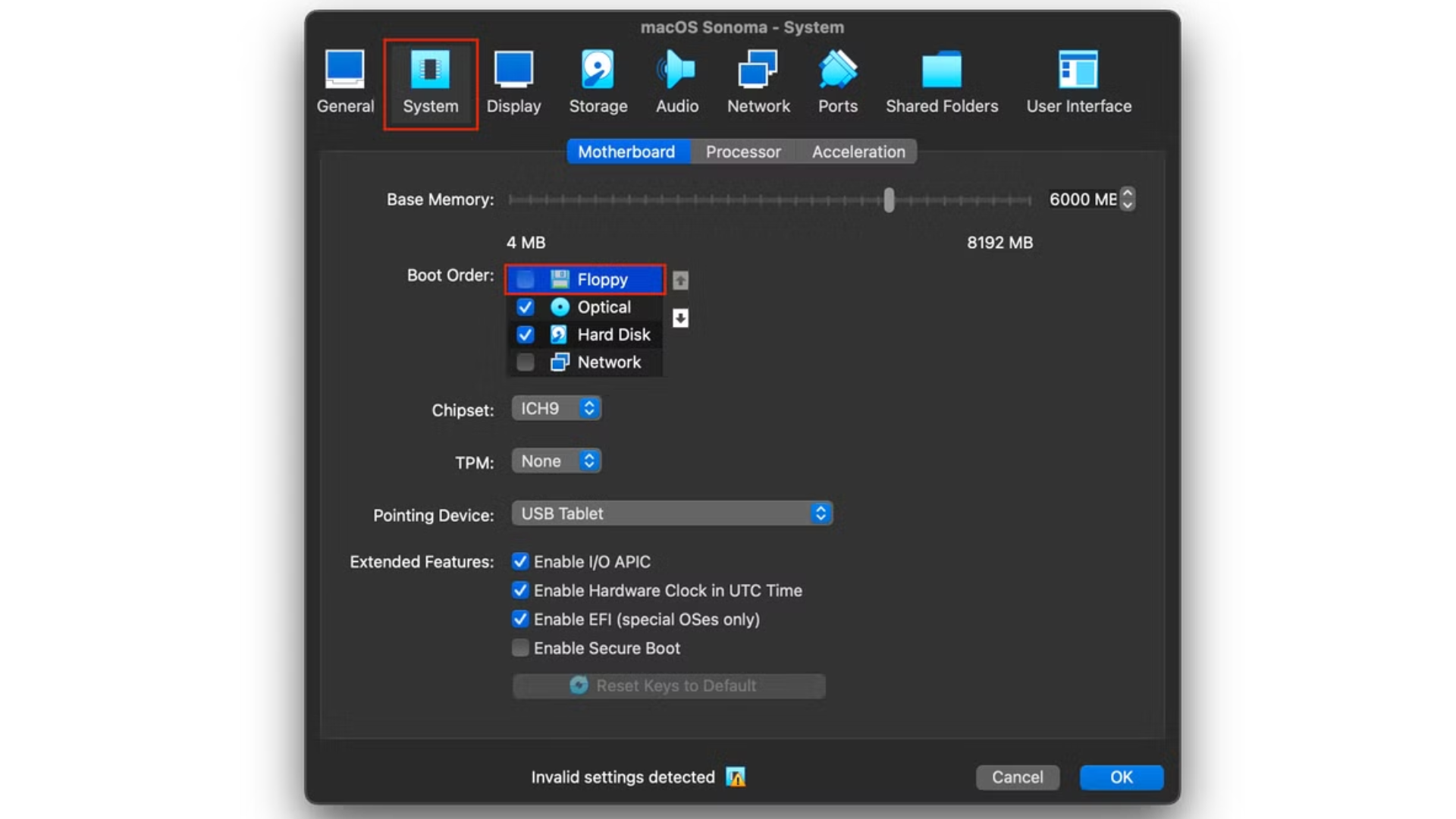 VirtualBox uygulama içi görüntü