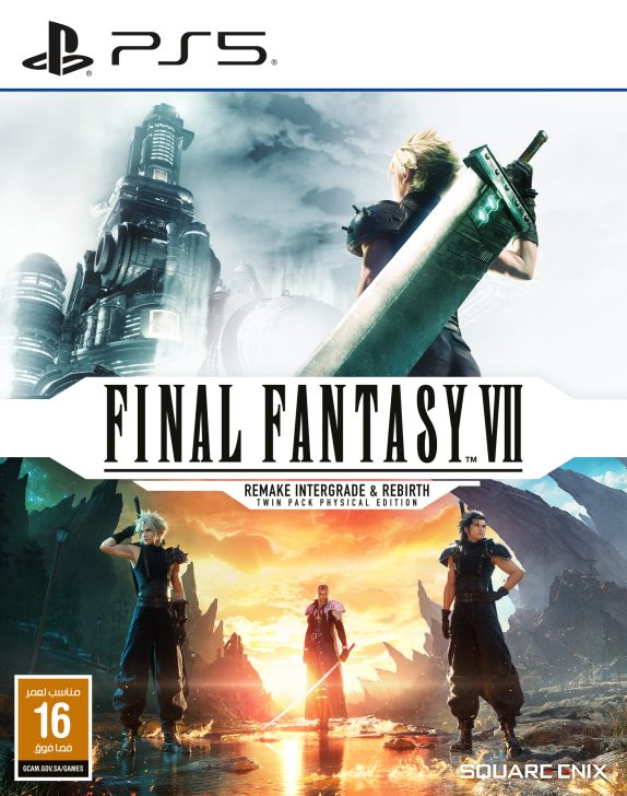 Square Enix’ten Final Fantasy VII Remake Intergrade & Rebirth Twin Pack PS5 kapak görseli.