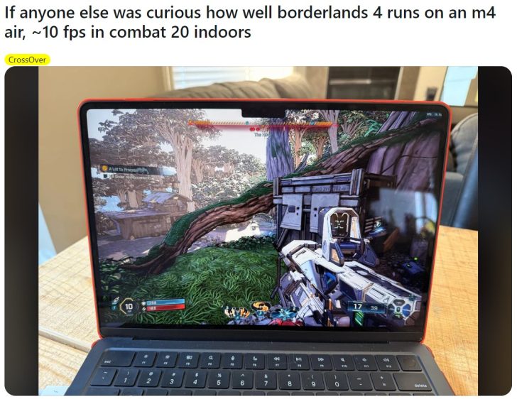 M4 MacBook Air’de Borderlands 4