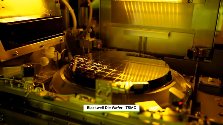TSMC üretim hattında Blackwell yonga plakası