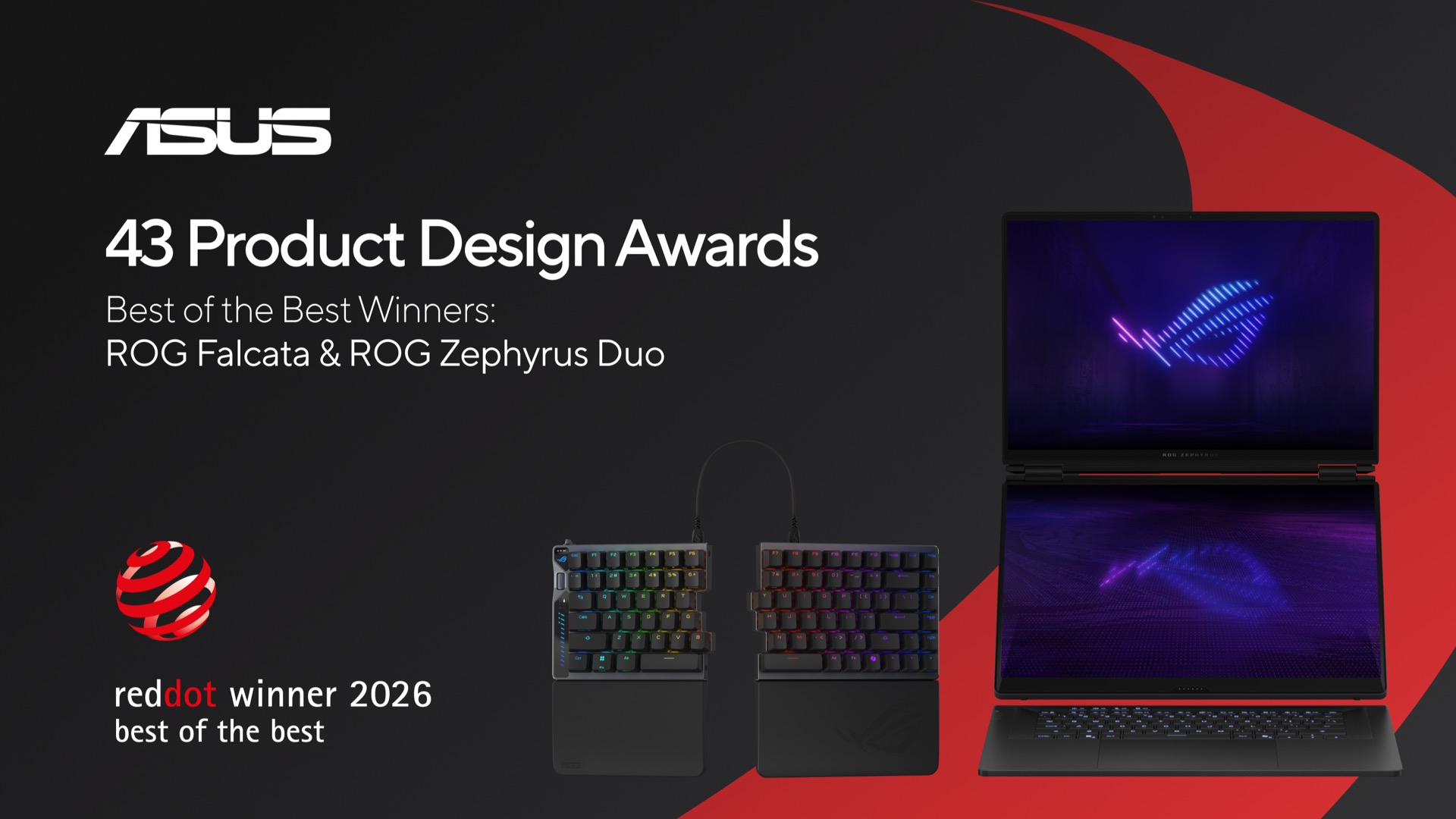 ASUS Ve Republic Of Gamers, 2026 Red Dot Ürün Tasarımı Ödülleri’nden 43 Ödülle Döndü