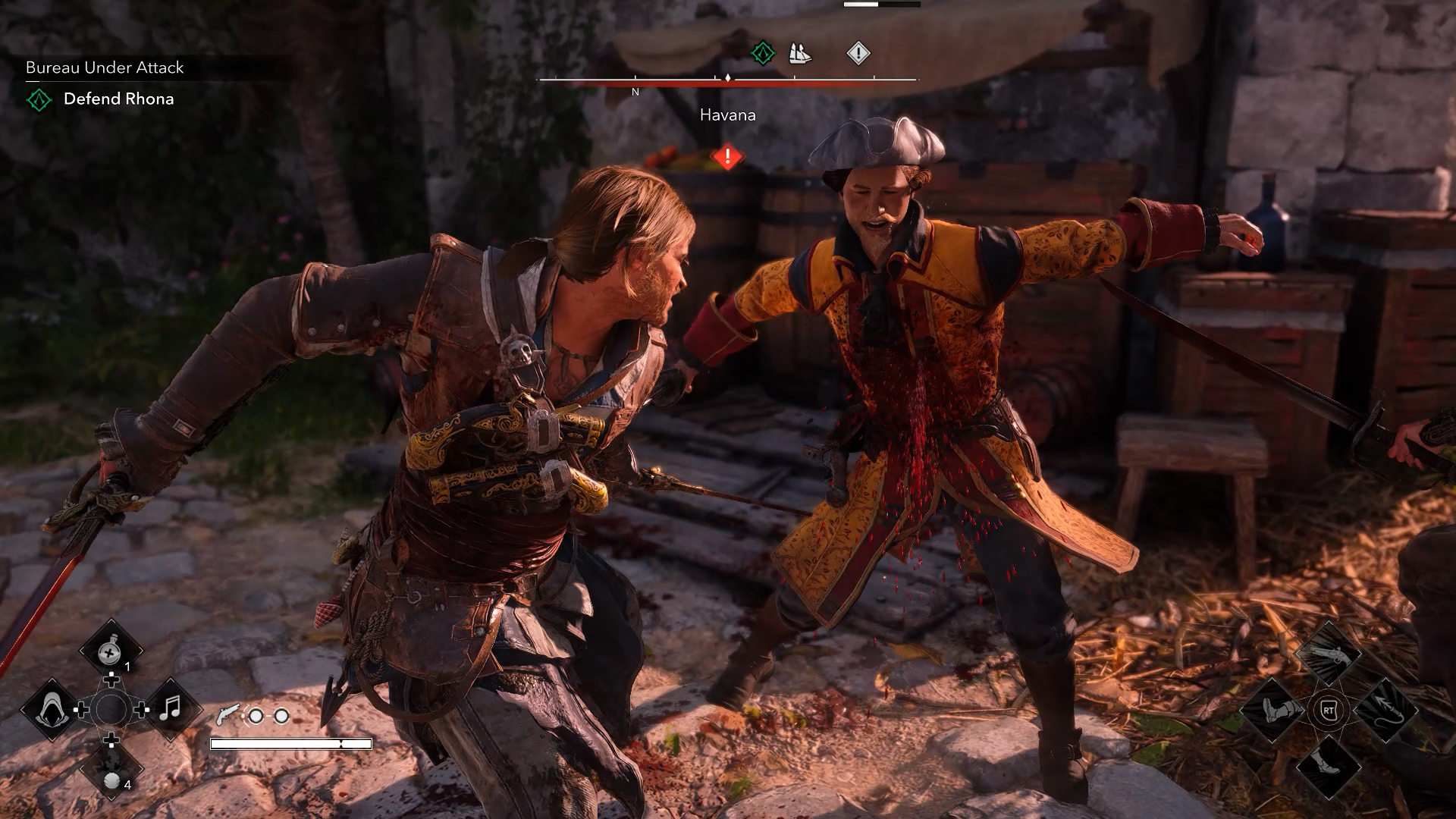 Edward Kenway kılıç dövüşünde