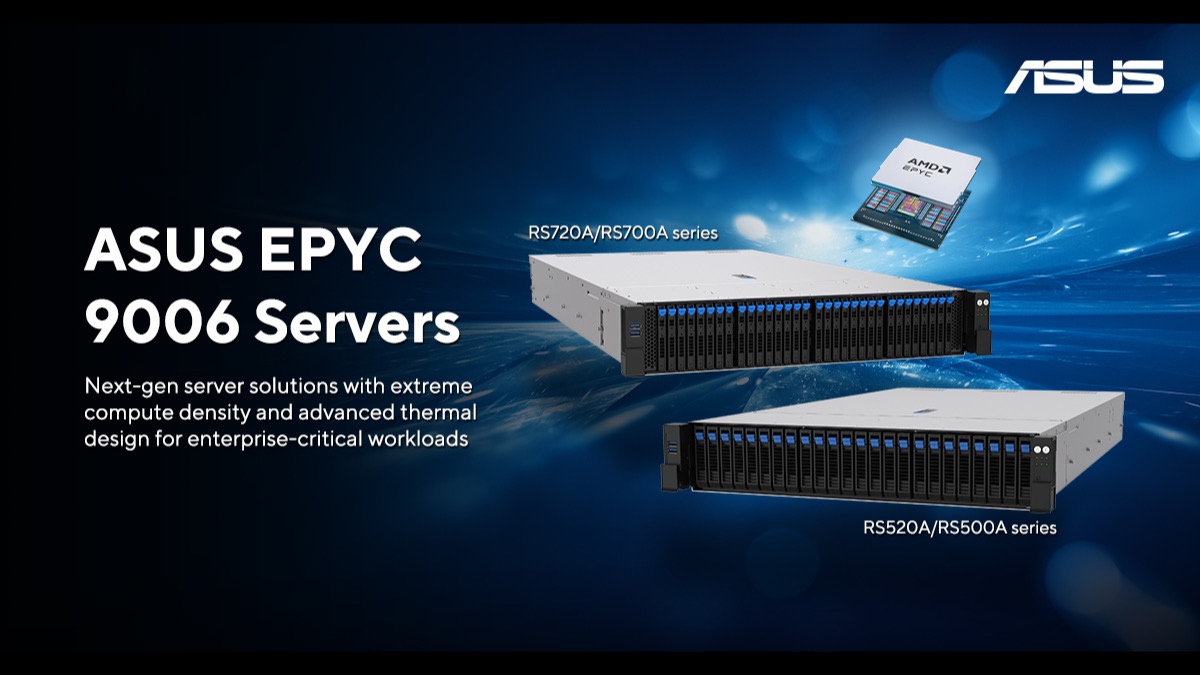 ASUS AMD EPYC 9006 işlemcili RS700A, RS720A, RS500A ve RS520A sunucuları