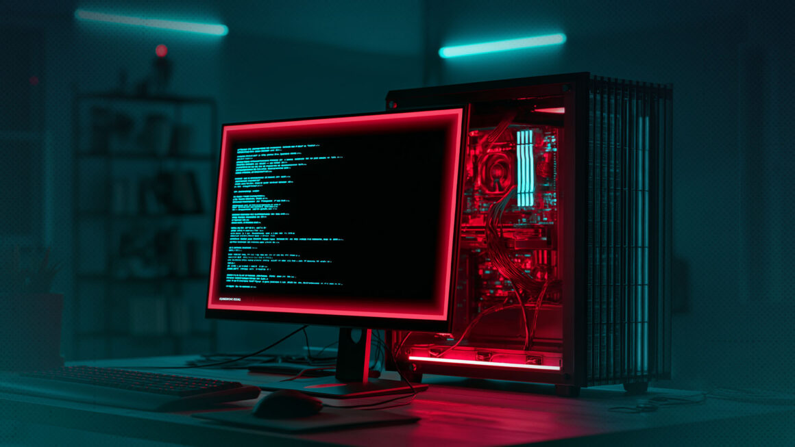UEFI güvenlik açığını simgeleyen bilgisayar ve önyükleme ekranı