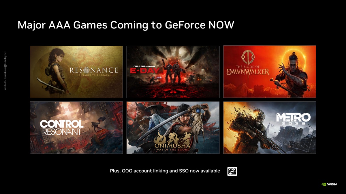 GeForce NOW'a gelecek yeni AAA oyunlar