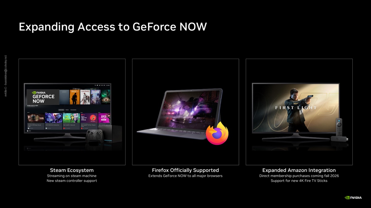 GeForce NOW'un Steam, Firefox ve Amazon Fire TV desteği