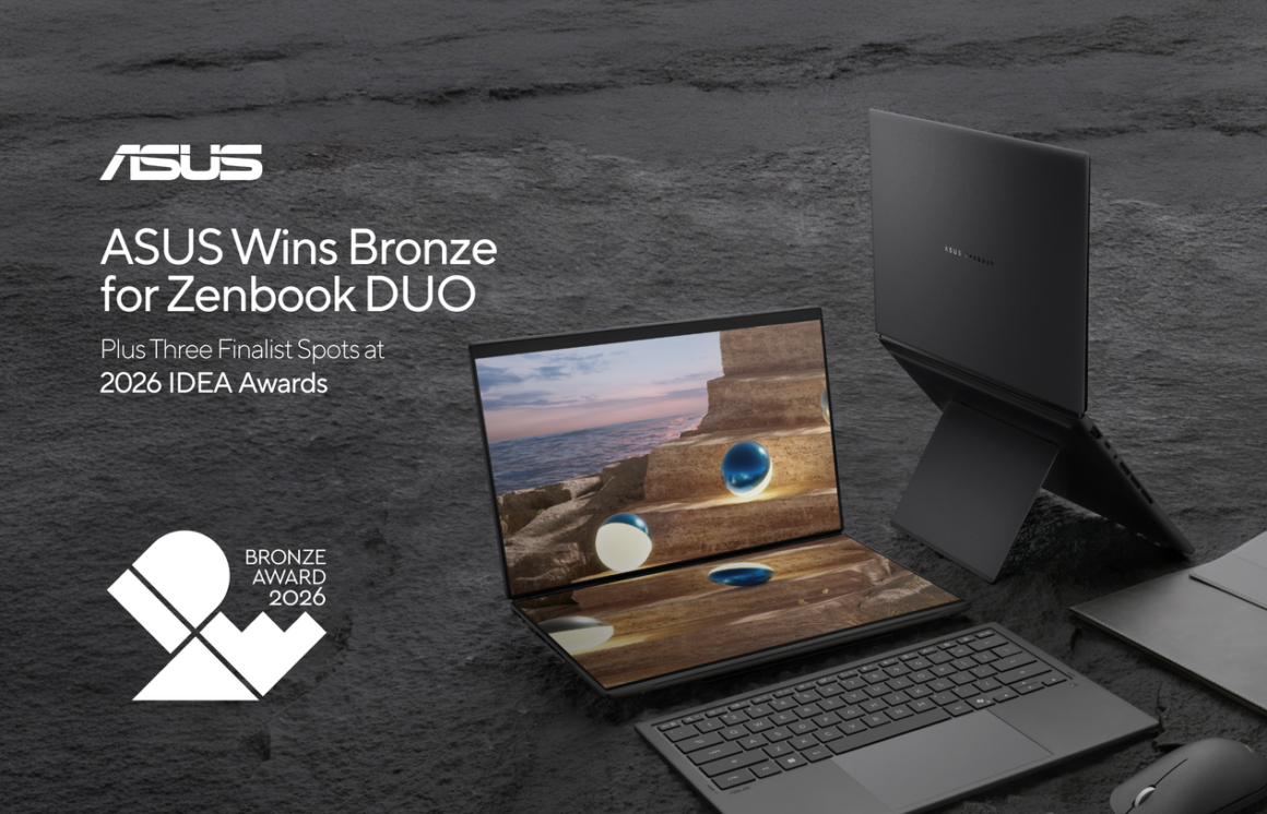 ASUS Zenbook DUO dizüstü bilgisayar ve 2026 IDEA bronz ödül duyurusu