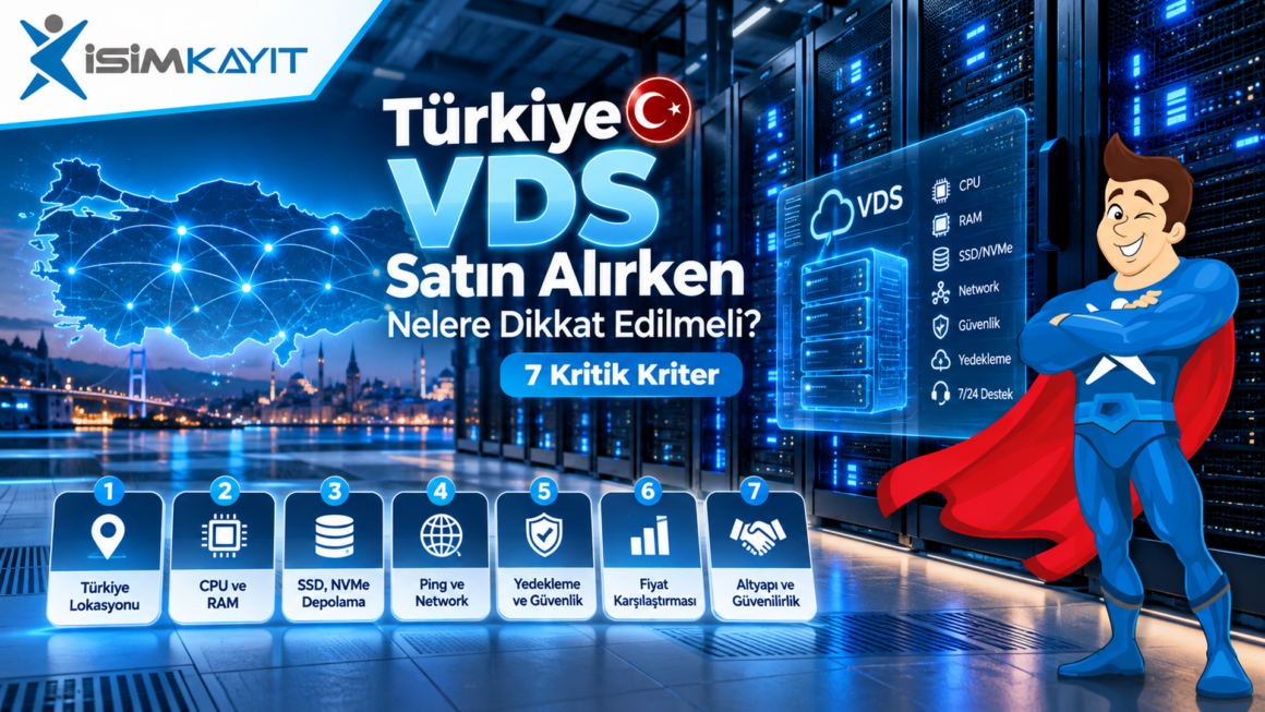 Türkiye VDS sunucu seçiminde 7 kritik kriter: sunucu kabinleri ve Türkiye haritası
