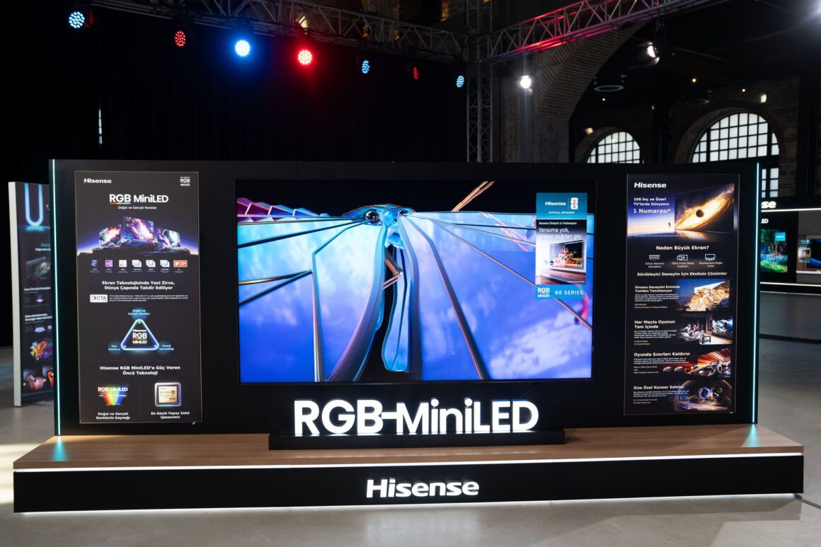 Hisense lansmanındaki RGB MiniLED deneyim alanı